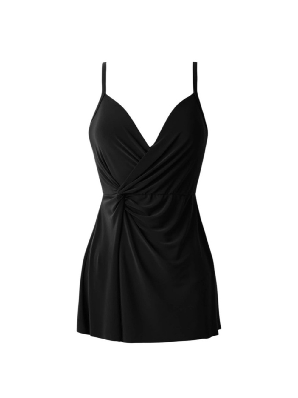 Miraclesuit Twisted Sisters Adora Swim Dress - Black Size 8 NWT - Picture 3 of 9